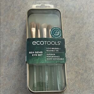 ecotools Sea Gems Eye Brush Set - Dark Green Handles